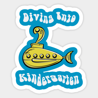 Divin into Kindergarten Sticker